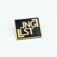 Junglist Enamel Gold Coloured Pin