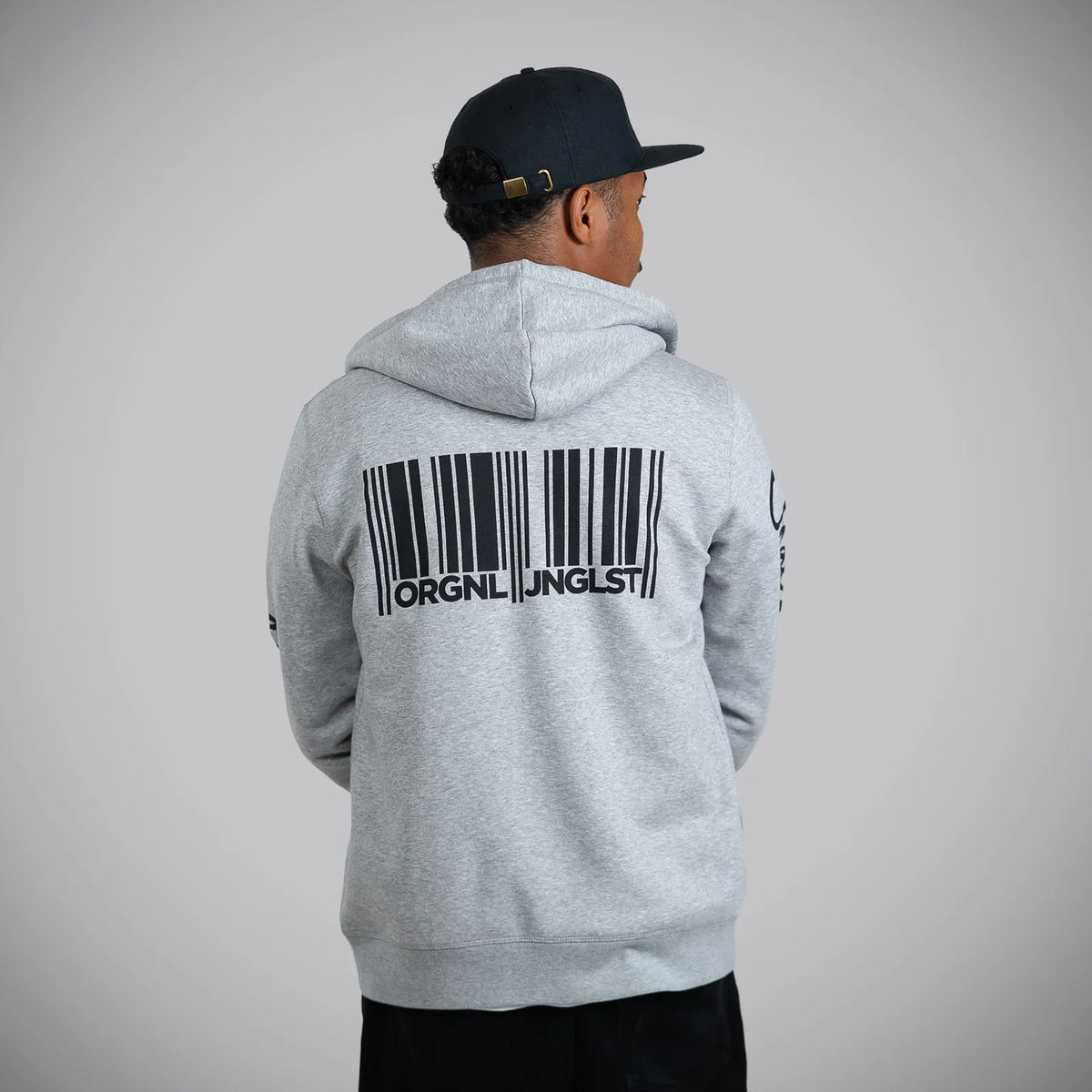 Jnglst Barcode Grey Zip Hoody Junglist
