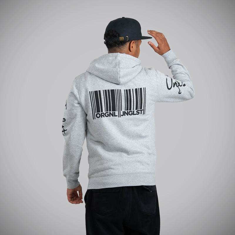 Jnglst Barcode Grey Zip Hoody