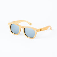 Jnglst Bamboo Rayban Sunglasses with silver lenses