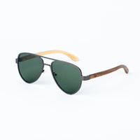 Aviator Jnglst Sunglasses with Dark Lenses