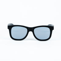 Black Walnut Sunglasses with Silver Lenses