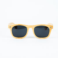 Jnglst Bamboo Rayban Sunglasses with grey lenses