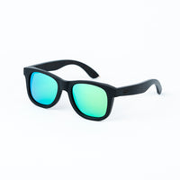 Black Walnut Sunglasses with Green Lenses