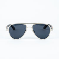 Aviator Jnglst Sunglasses with Dark Grey Lenses