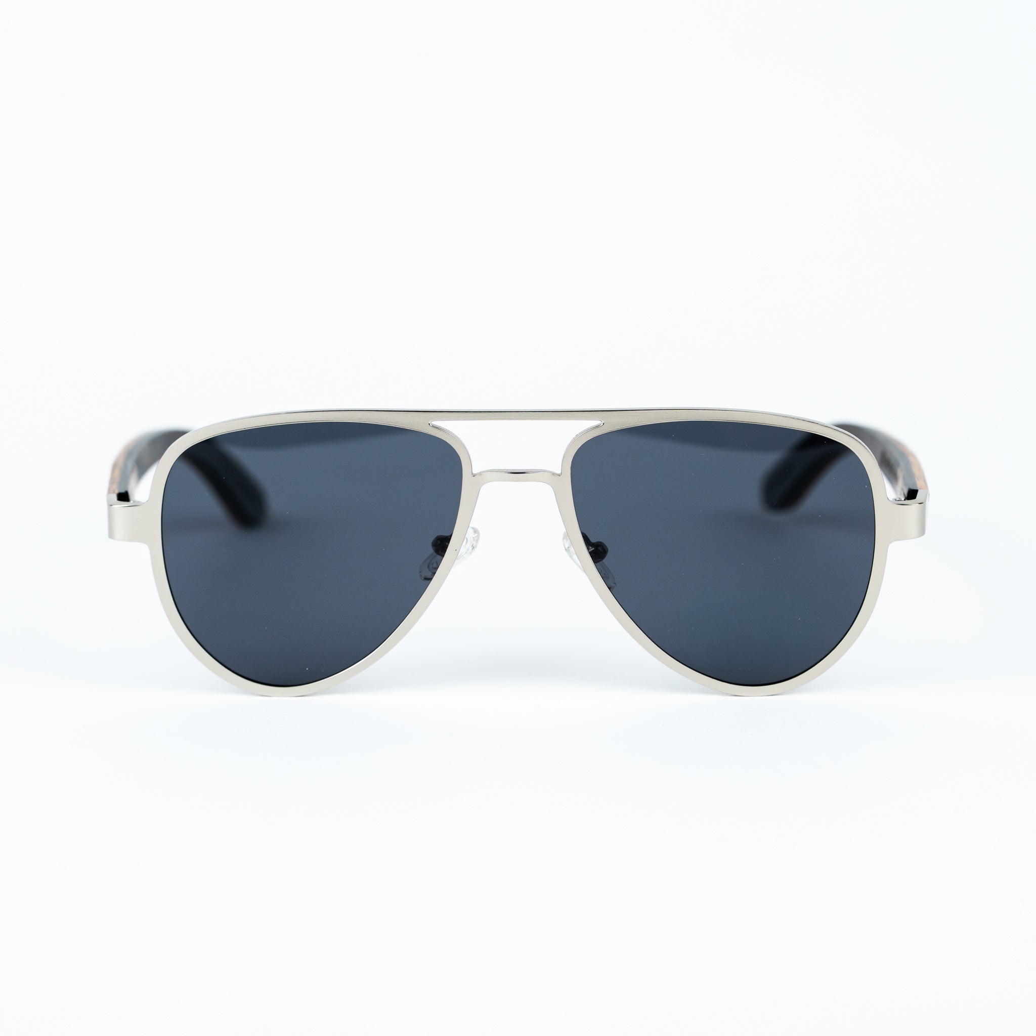 Aviator Jnglst Sunglasses with Dark Grey Lenses