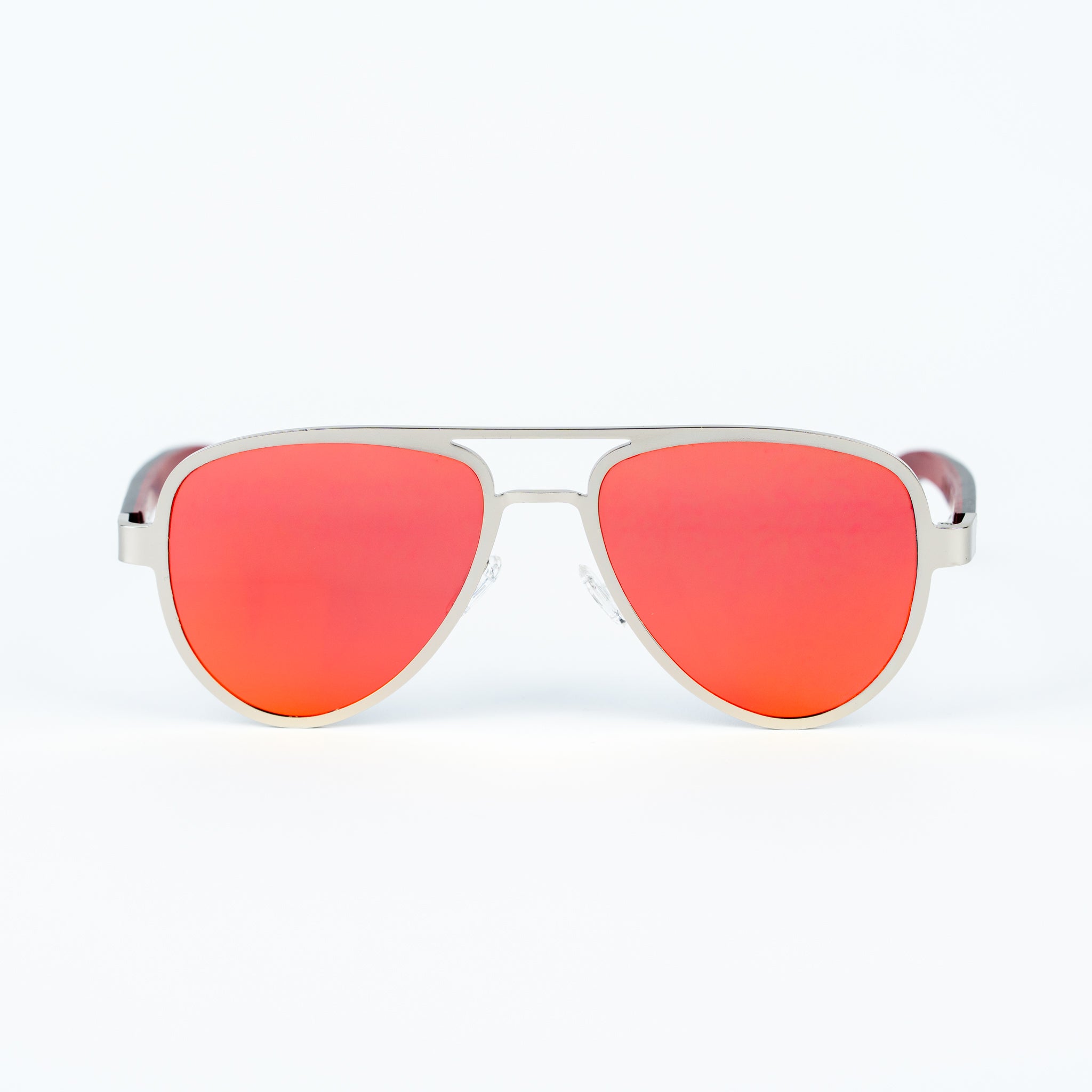 Aviator Jnglst Sunglasses with Orange Lenses