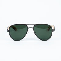 Aviator Jnglst Sunglasses with Dark Lenses