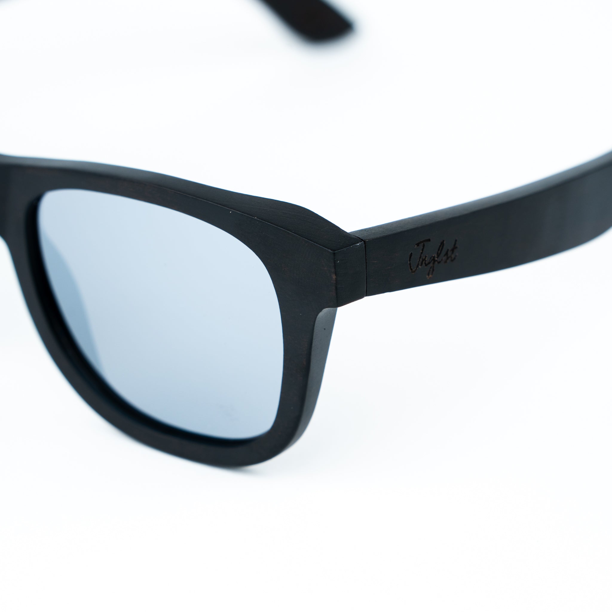 Black Walnut Sunglasses with Silver Lenses