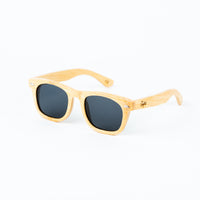 Jnglst Bamboo Rayban Sunglasses with grey lenses