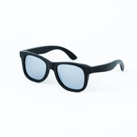 Black Walnut Sunglasses with Silver Lenses