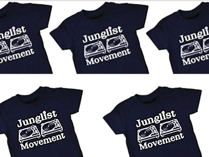 Junglist Movement T-Shirt in French Navy