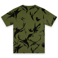 Addict Olive Camo Back T Shirt
