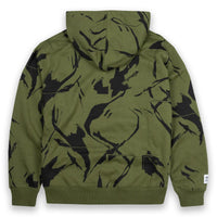 Addict Camo Olive Hoody Pullover