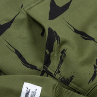 Addict Camo Olive Hoody Fabric
