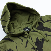 Addict Camo Olive Hoody Thick Hood