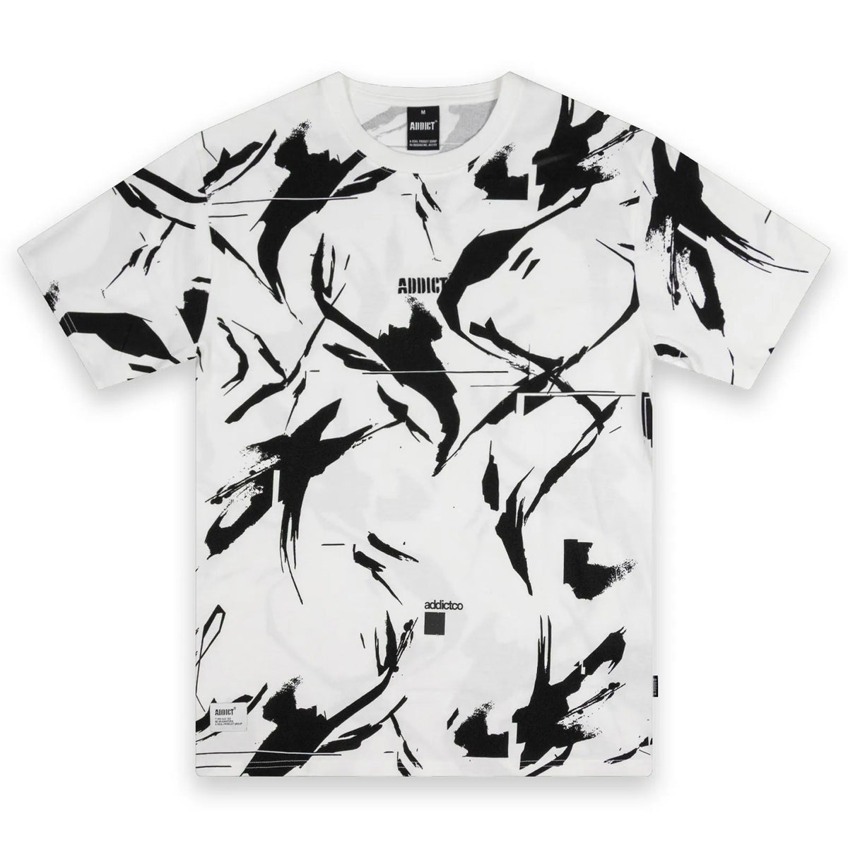 Addict White Camo T Shirt