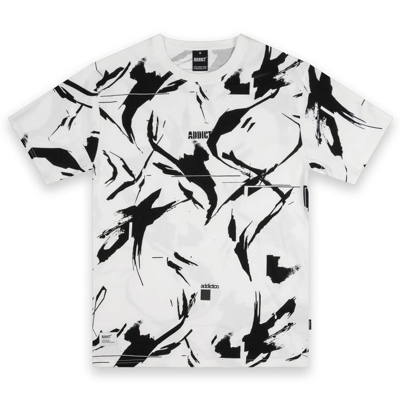 Addict White Camo T Shirt