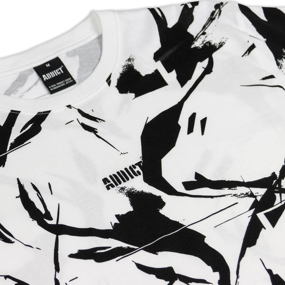 Addict White Camo Close Up Detail