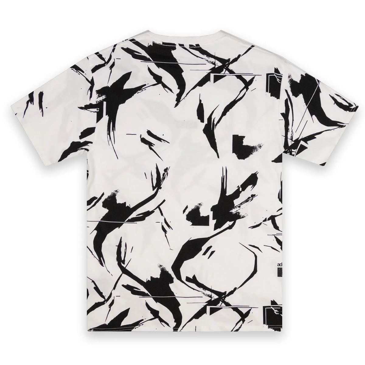Addict White Camo T Shirt Back