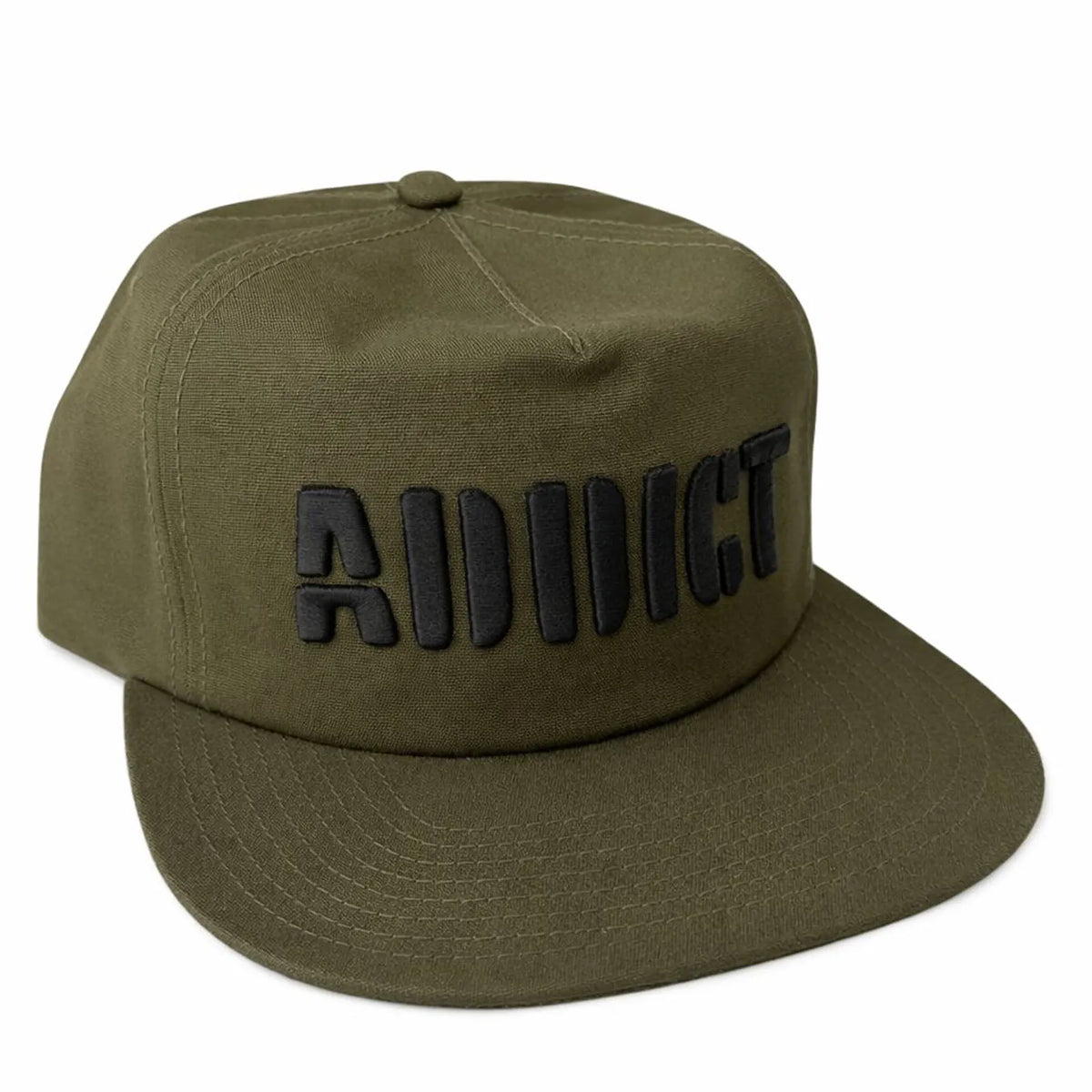 Addict Stencil Cap Olive