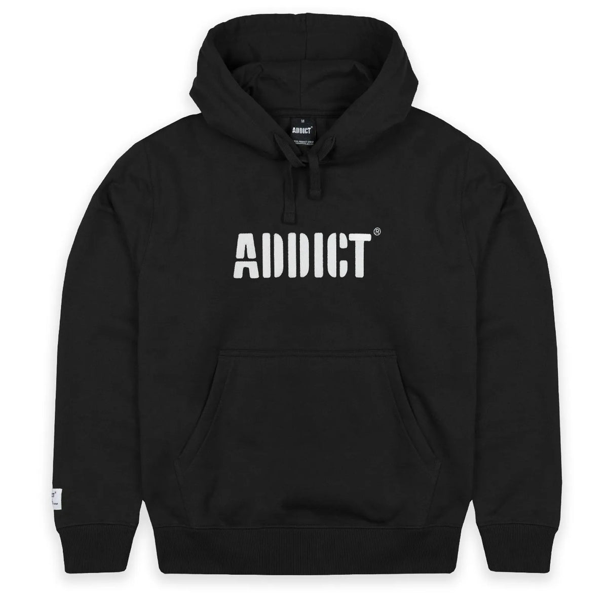 Addict Stencil Pullover Hoody Black 