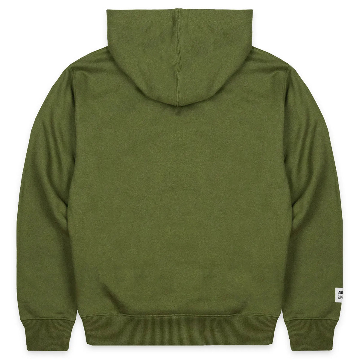 Addict Stencil Pullover Hoody Olive Back