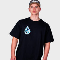 Black Jnglst X Born Outta Fire Blue Camo Flame