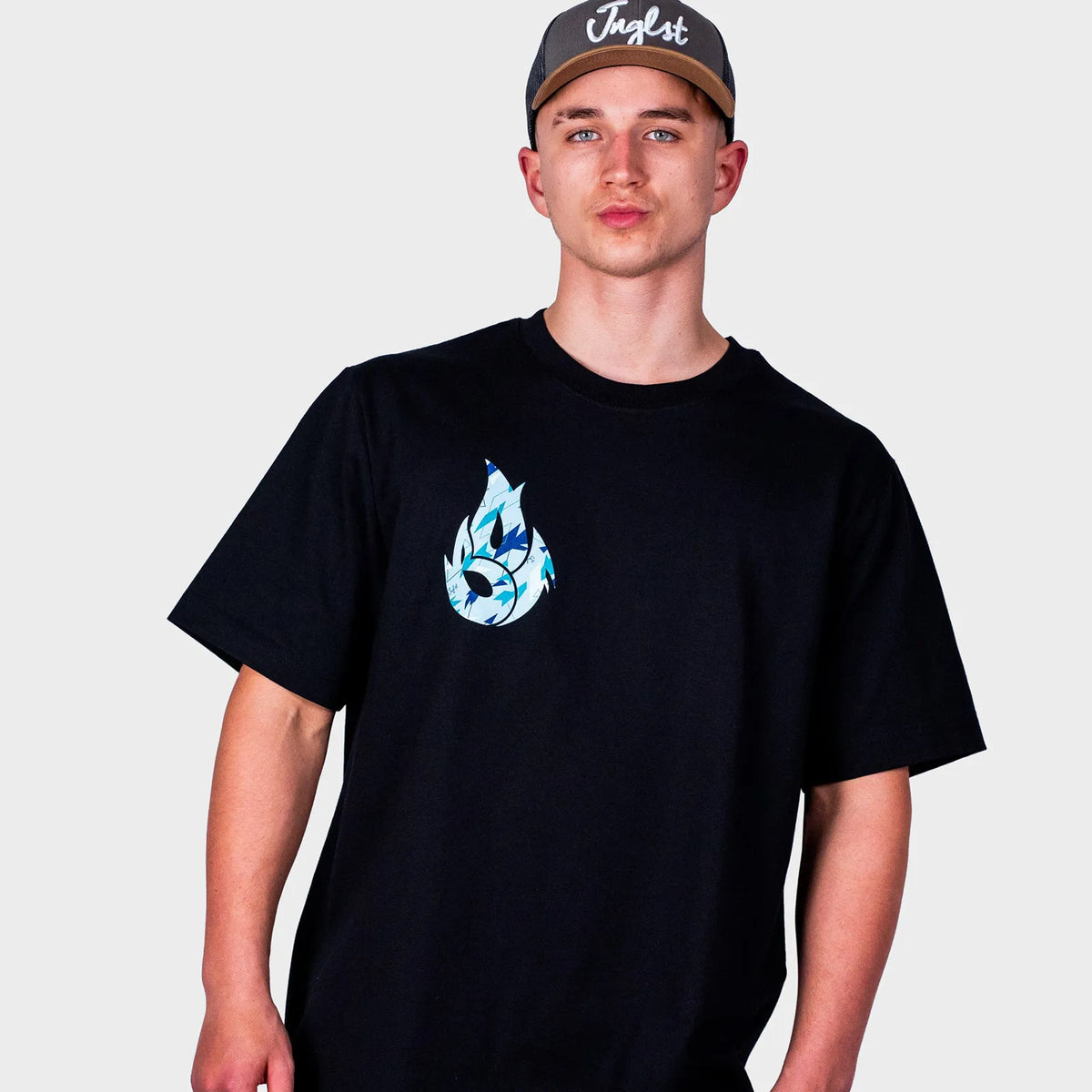 Black Jnglst X Born Outta Fire Blue Camo Flame