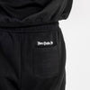 Black luxury streetwear jogger back detail