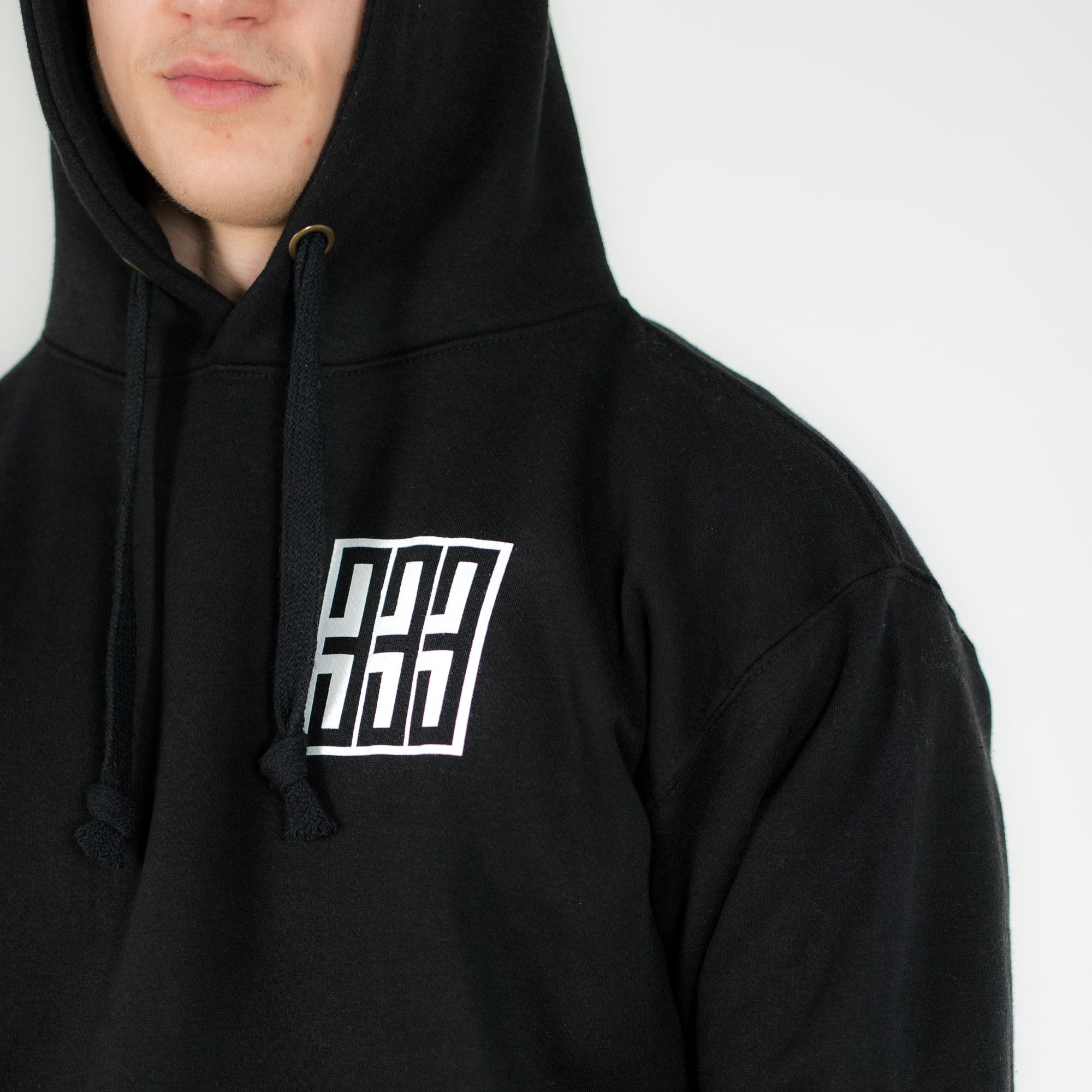 Triple 3 Boxed Black Hoody