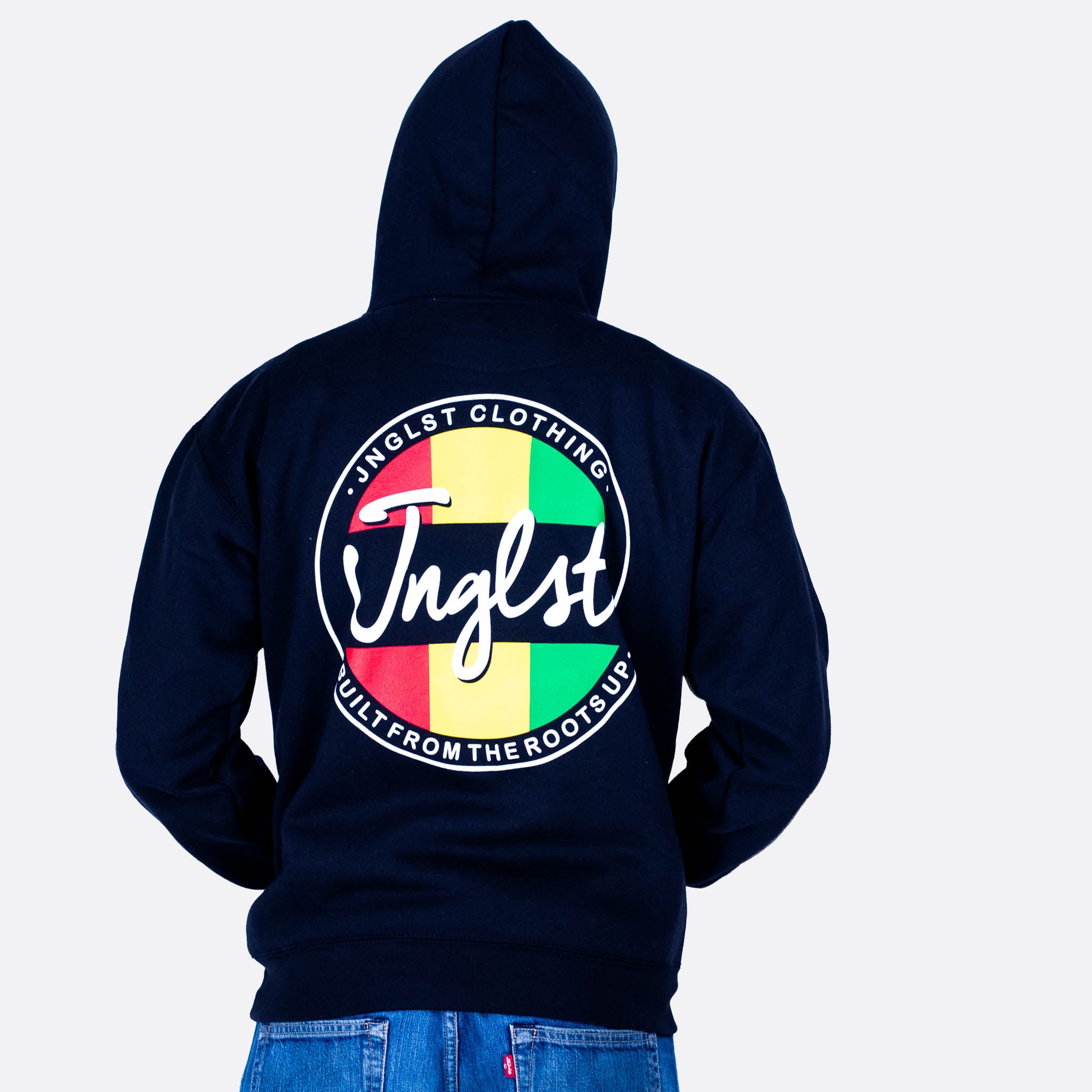 Black Junglist Roots Up Hoody