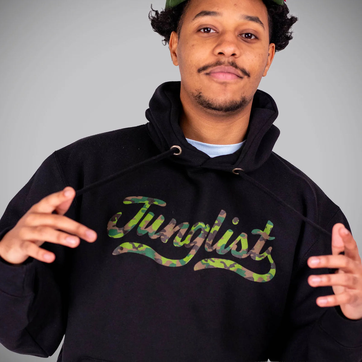 Black Camo Junglist Script Remix Hoody
