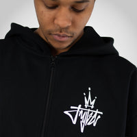 Royalty Crown Black Hoody worn by Junglist