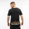 Black Molten Pulse T-Shirt with Orange Flames