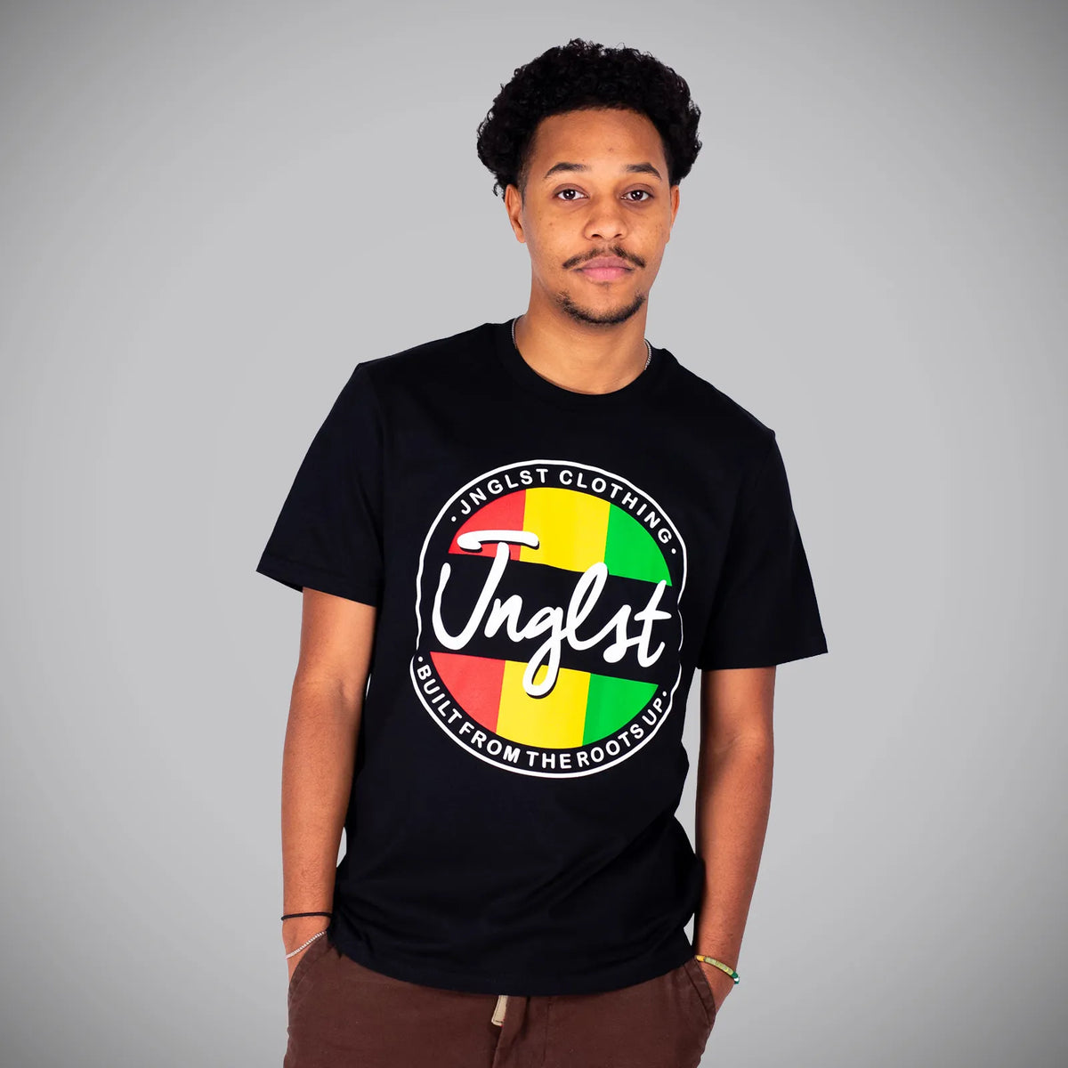 Roots Up Junglist T-Shirt in Black