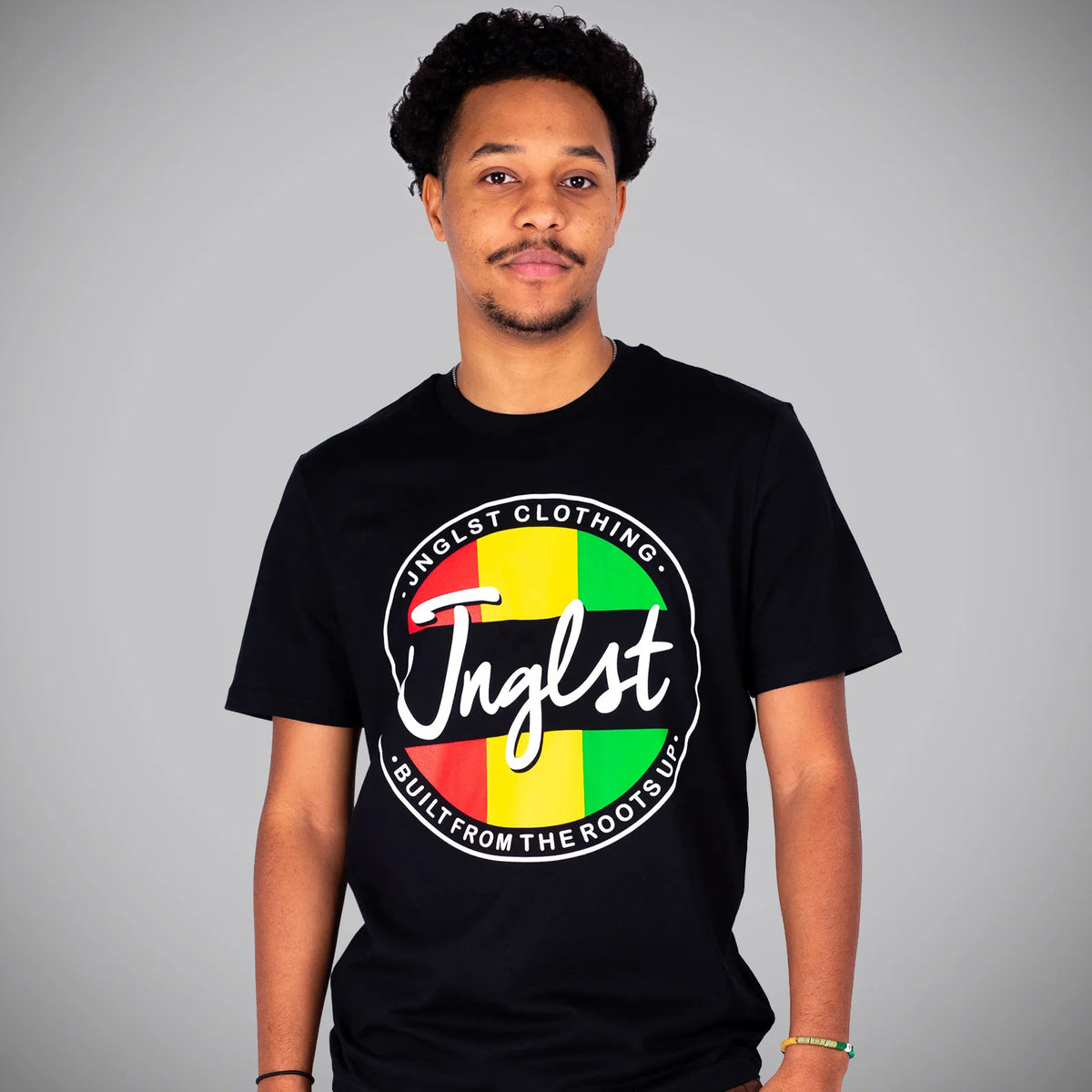 Roots Up Junglist T-Shirt in Black