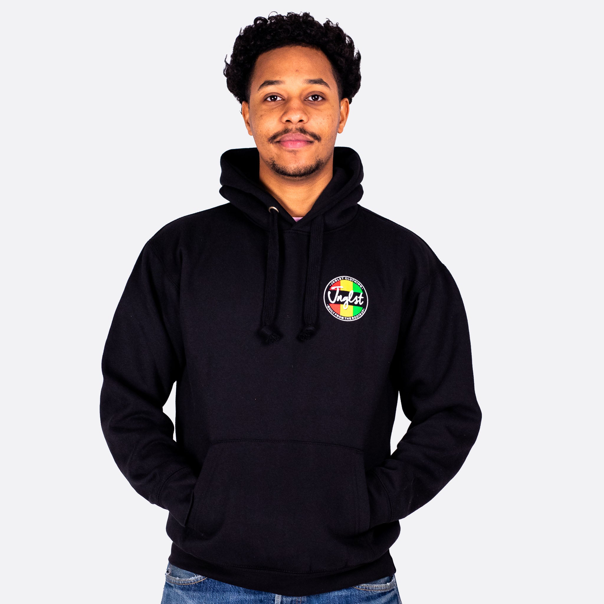 Black Junglist Roots Up Hoody