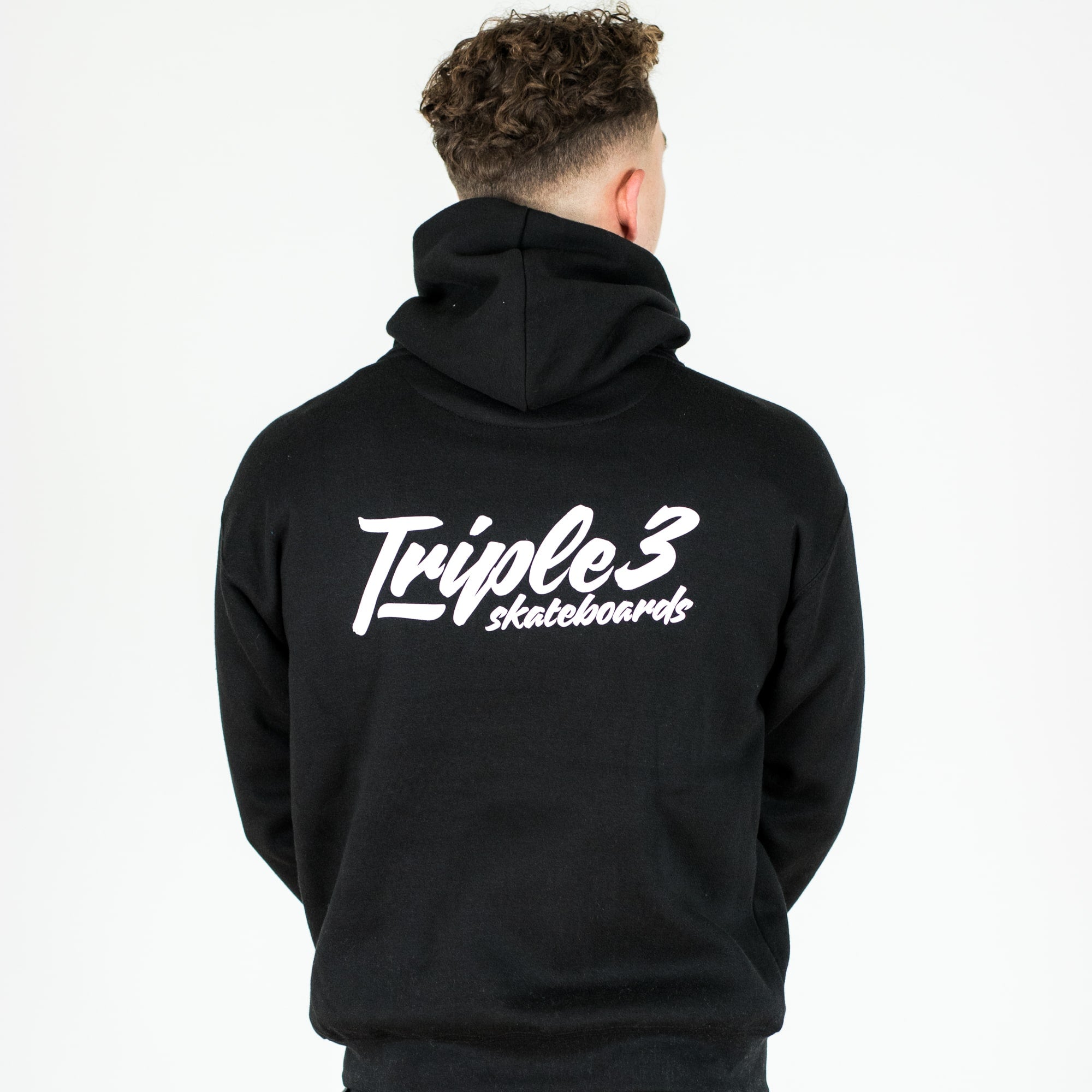 Triple 3 Boxed Black Hoody