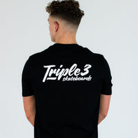 Triple 3 Skateboards 333 Boxed Black T-Shirt