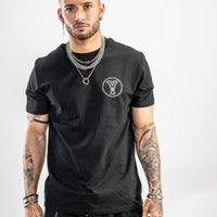 black yardrock t shirt front print