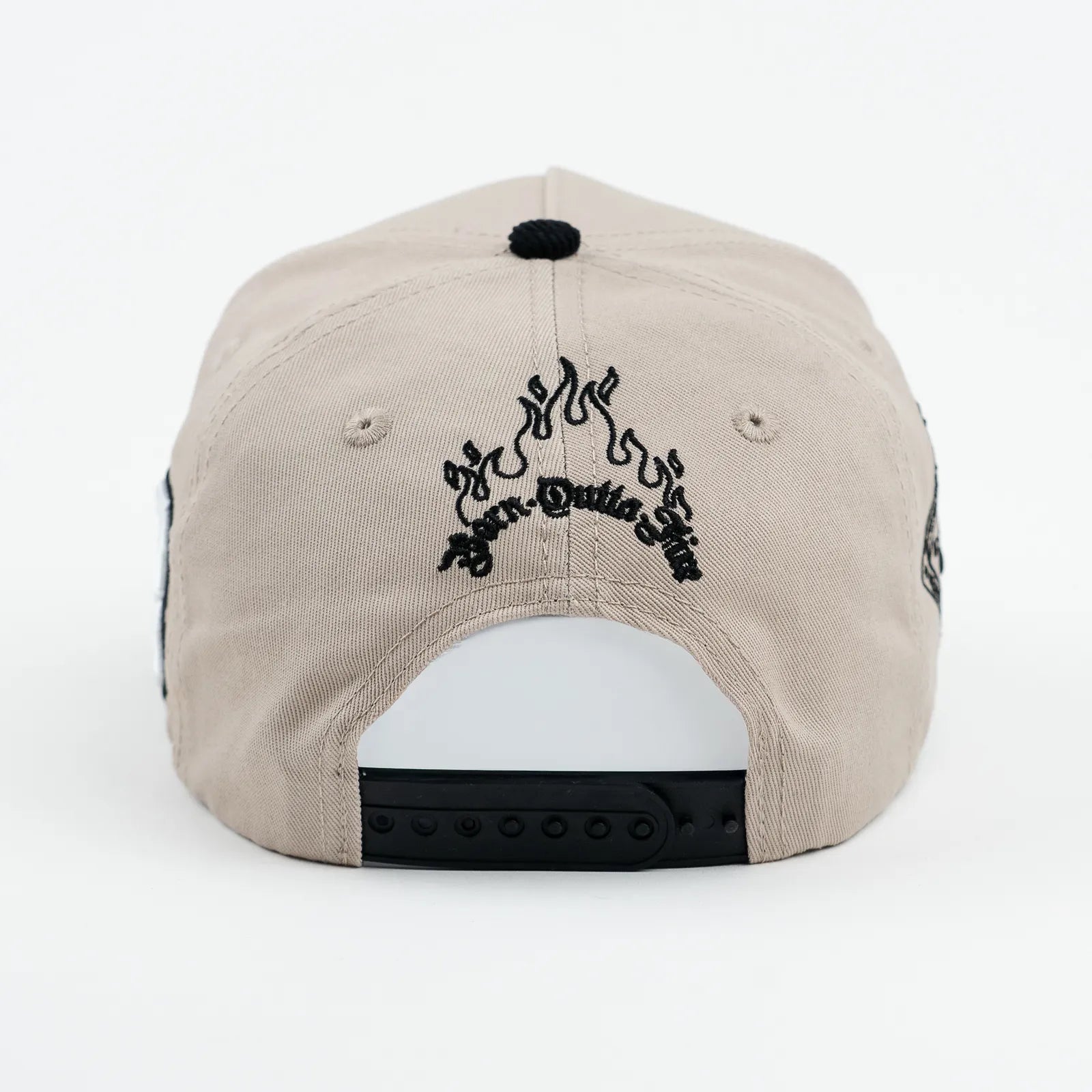 Yardrock x Born Outta Fire 5-Panel Cap - Beige