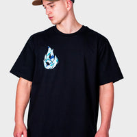 Black Jnglst X Born Outta Fire Blue Camo Flame