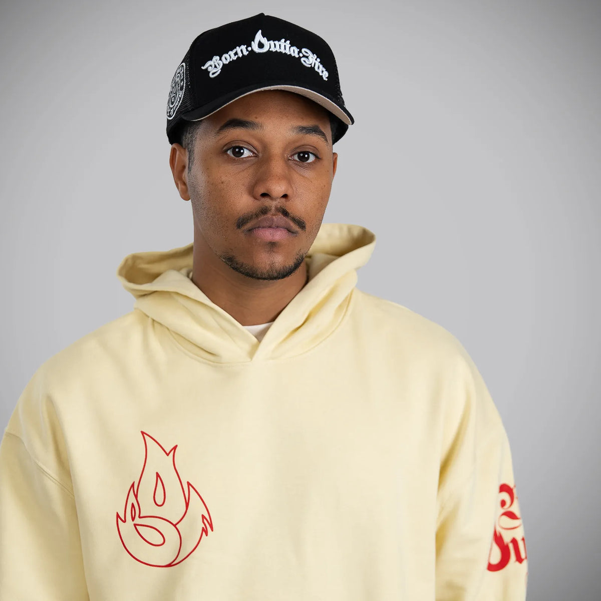 Butter Born Outta Fire Crimson Flame Hoody