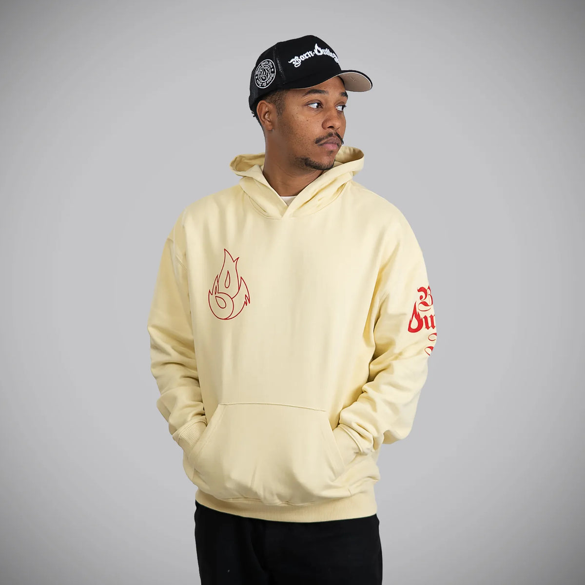 Butter Born Outta Fire Crimson Flame Hoody
