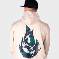 Dark Green Camo Fire Sand Hoody