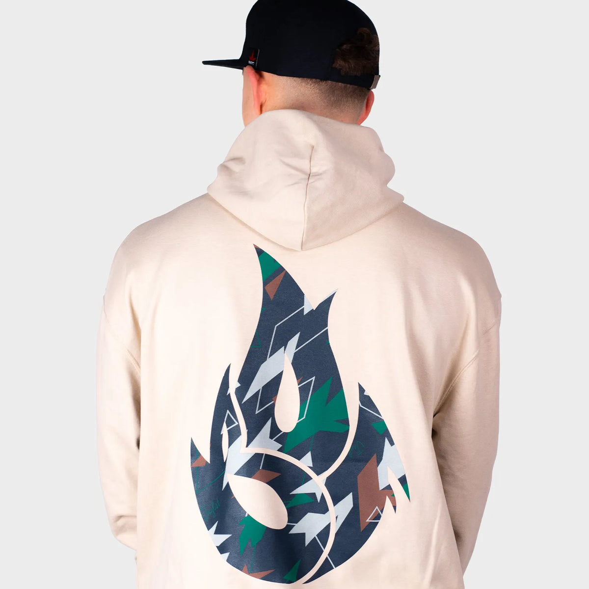 Dark Green Camo Fire Sand Hoody