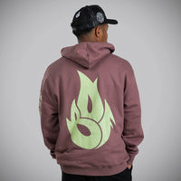 Born Outta Fire Drum and Bass Hoody Coffee Colour Back Print