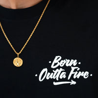 Born Outta Fire BOF Skull T-Shirt - Black