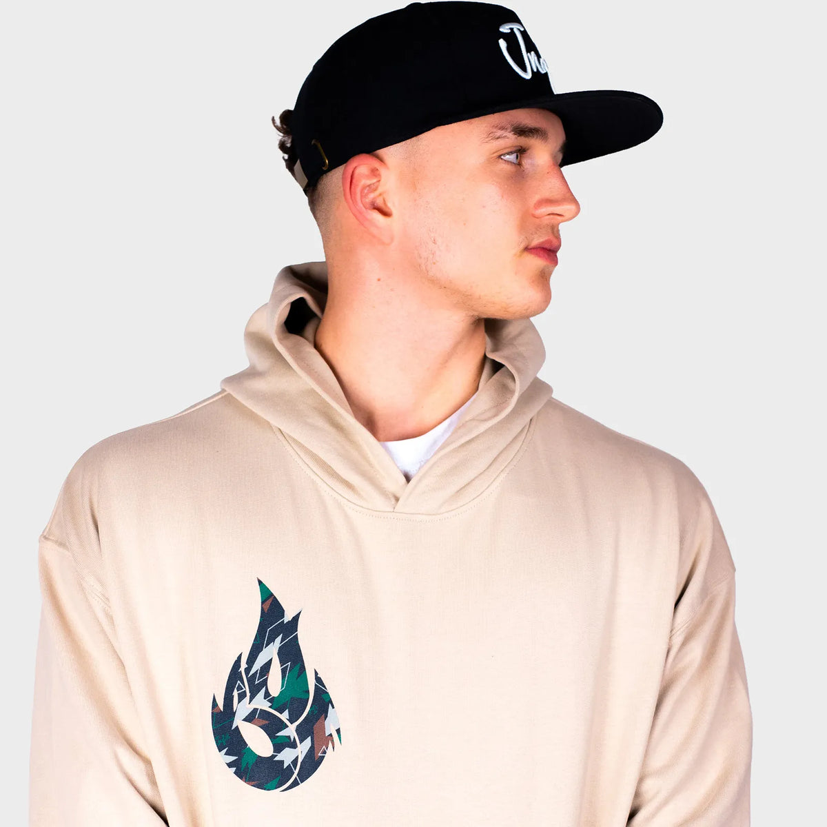 Dark Green Camo Fire Sand Hoody